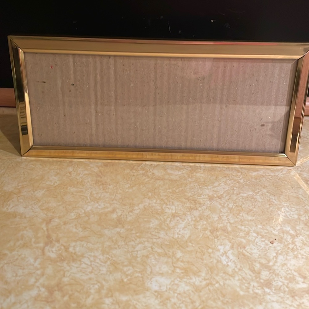 Gold picture frame